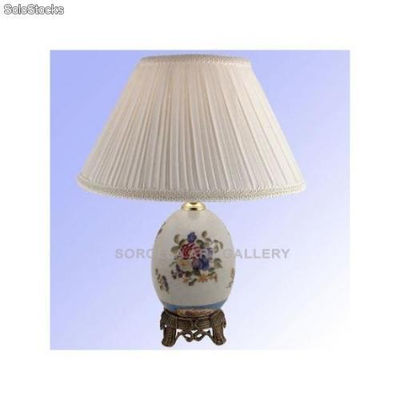 Pie de lámpara huevo 21cm - Milady | porcelana decorada en porcelana