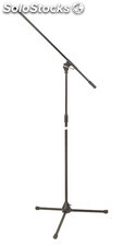 Pie de micrófono con base de 3 patas plegables y brazo jirafa 83 cm FONESTAR