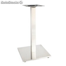 Pied de table en inox carre