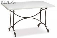Pied de table pour table rectangulaire en fer forgé Almuñecar pie rectangular