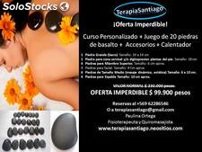 Piedras Calientes de Basalto + Taller + Calentador + Accesorios