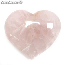 Piedras corazón - cuarzo rosa 280 a 300gr.