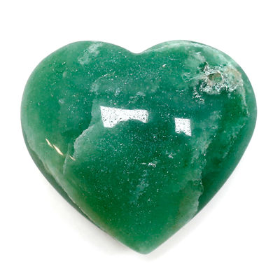 Piedras corazón - cuarzo verde 260 a 280gr.
