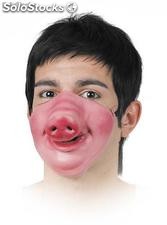 Piglet latex half mask