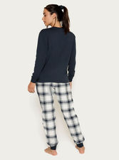 Pijama largo palmers Azul m