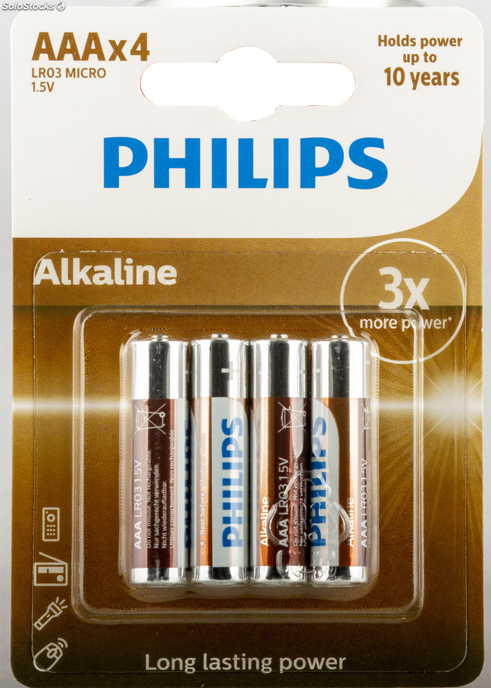 Pilas alcalinas Philips LR03-AAA 