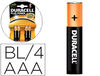Pila duracell recargable AAA 750 mah blister de 4 unidades