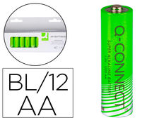 Pila q-connect alcalina AA blister con 12 unidades