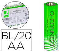 Pila q-connect alcalina AA paquete con 20 unidades