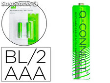 Pila q-connect alcalina AAA recargable blister de 2 unidades