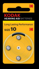 Pilas de audífono zinc-aire Kodak HEARING AID P10 (blister 4uds)