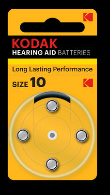 Pilas de audífono zinc-aire Kodak HEARING AID P10 (blister 4uds)