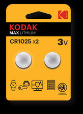 Pilas de boton litio Kodak max lithium CR1025 (blister 2ud)