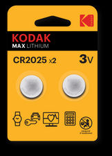 Pilas de boton litio Kodak max lithium CR2025 (blister 2ud)