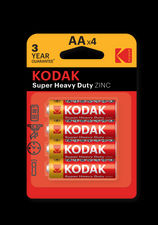 Pilas salinas Kodak super heavy duty AA R6 (blister 4ud)