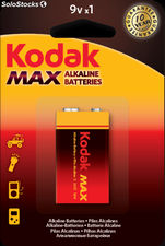 Piles alcalines Kodak max 9V 6LR61