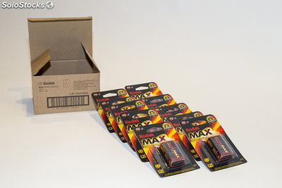 Piles alcalines Kodak max 9V 6LR61 - Photo 2