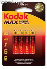 Piles alcalines Kodak max AAA LR3 (4)
