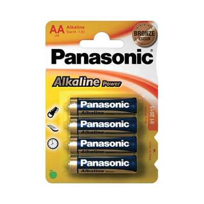 pilhas alcalinas Panasonic AA y AAA