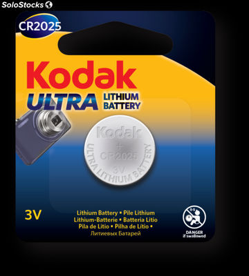 Pilhas botão Kodak ultra Lithium kcr-2025