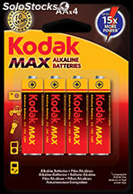 Pilhas Kodak max AA LR6 (4)