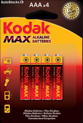 Pilhas Kodak max AAA LR3 (4)
