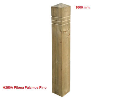 Poste de madera 7x7x300cm