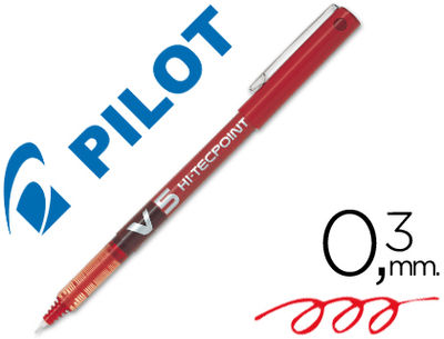 Pilot punta aguja v-5 Rojo (La caja contiene 12 unidades)
