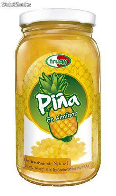 Piña en almíbar (Bromelina ananas)