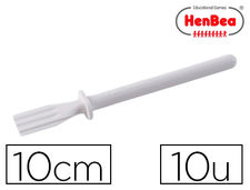 Pincel henbea para cola blanca de plastico flexible 10 cm largo bolsa de 10 uds