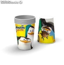 Pingouins de Madagascar Set 8 Paper Cup