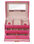 Pink PU de cuero caja de joyas con tres capas - Foto 3