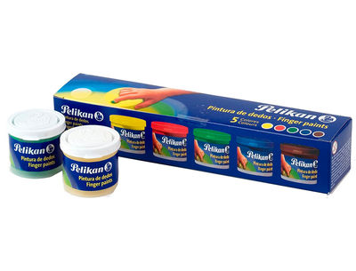 Pintura a dedos pelikan 40 ml cd/40s caja de 5 colores surtidos - Foto 2