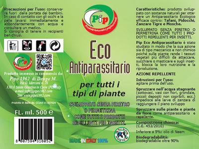 Pip Antiparassitario Ecologico per Piante Flacone vapo ml.500 x 16 pz, - Foto 4