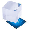 Pisapapeles de cristal con forma de cubo. Especialmente