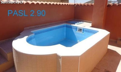 piscina em poliéster modelo: pasl 2.90
