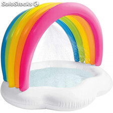 Piscina Hinchable Arcoiris con Pulverizador