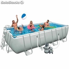 Piscine rectangulaire ultra silver de 4,57 x 2,74 mètres - intex