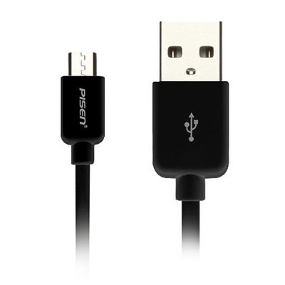 Pisen Micro de datos USB de carga de 800 mm Cable II (Negro)