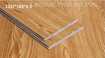 Piso de PVC/lámina de PVC/ piso en vinil con varios tamaños,sistema de Click 4mm - Foto 5