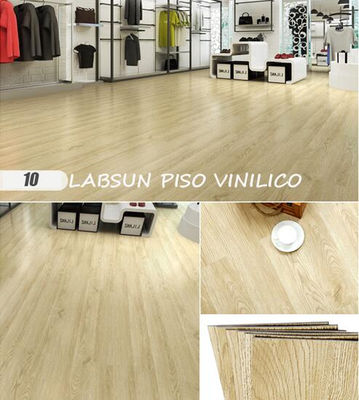 Piso de PVC, piso vinílico sistema de click 4mm, abrasión 0.3-0.6mm - Foto 4