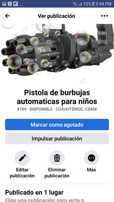 Pistola de burbujas automatica para niños