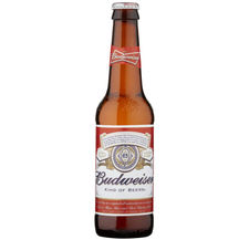 Piwo Budweiser Butelka 0,33 Litros 4,8º (R) 0.33 L.