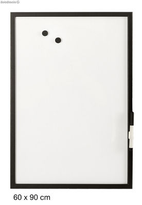 Pizarra blanca con marco color negro (60 x 90 cm) - Sistemas David - Foto 2