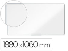 Pizarra blanca nobo premium plus acero lacado formato panoramico 85/&#39; magnetica