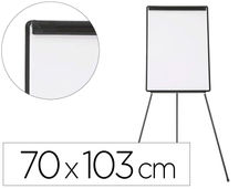 Pizarra blanca q-connect con tripode 100x70 cm para convenciones superficie