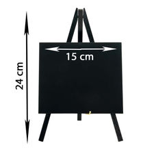 Pizarra caballete de mesa negro 24x15cm