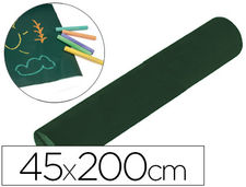 Pizarra liderpapel rollo adhesivo 45X200 cm para tiza color verde y negro