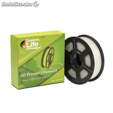 PLA Filamento 3D, Transparente, 1.75mm, 1Kg, Tolerancia diámetro: SÓLO 0,02mm