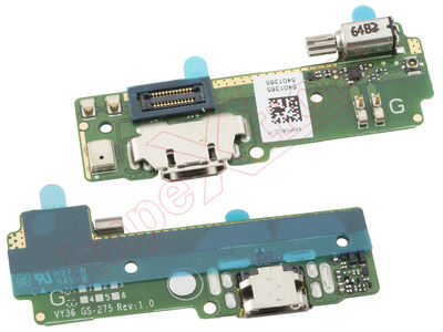 Placa auxiliar inferior com conector micro USB de carregamento, microfone, - Foto 2
